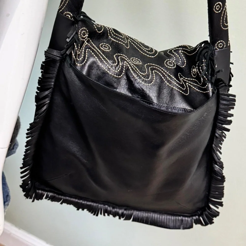 Vintage Genuine Leather Shoulder Bag – Fina Firenze - Picture 6 of 7